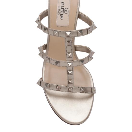 26FW 발렌티노 가라바니 메탈릭 락스터드 샌들 메탈릭 락스터드 샌들 S0C47JXH S69 - VALENTINO GARAVANI