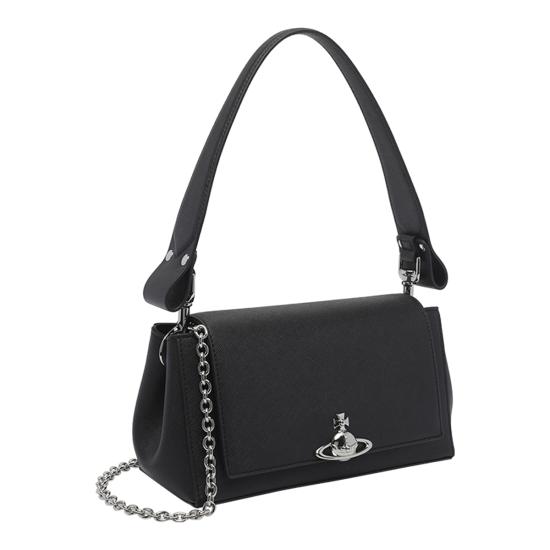 26FW 비비안웨스트우드 오르브 엠보싱 카프스킨 토트백 4602000WW S0021N401 BLACK - VIVIENNE WESTWOOD