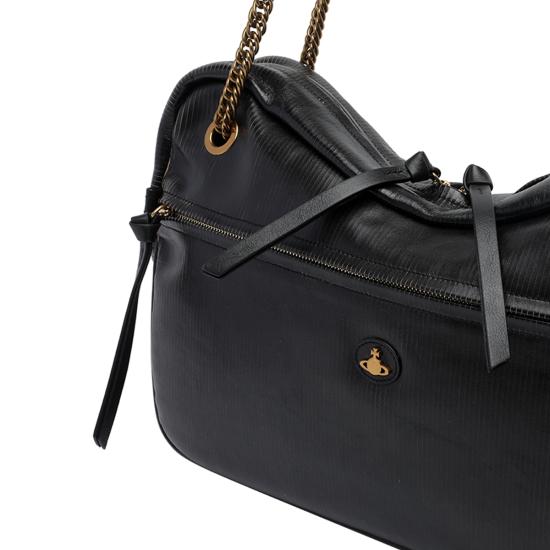 26FW 비비안웨스트우드 자카드 오르브 미디엄 크로스백 4601000JW L00ENN103 BLACK - VIVIENNE WESTWOOD