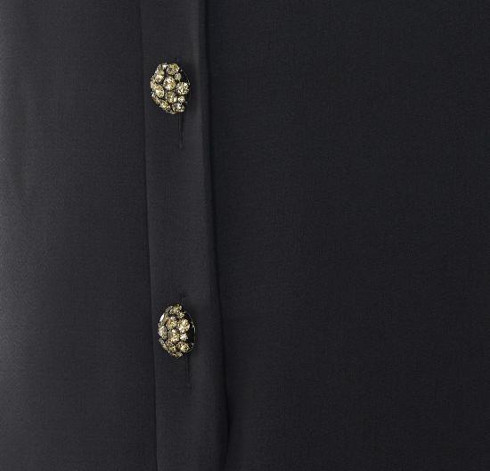 26FW 생로랑 숏 원피스 876016 Y6C221000 Black - SAINT LAURENT