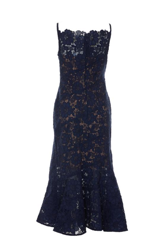 26FW 셀프 포트레이트 롱 원피스 043M NAVY Blue - SELF PORTRAIT