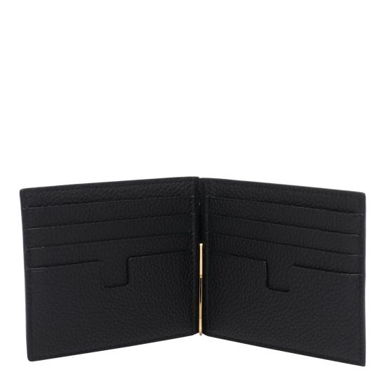 26FW 톰포드 그레인 레더 머니 클립 Y0231 LCL158GNAA BLACK - TOMFORD