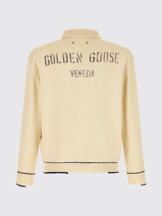 26FW 골든구스 폴로 티셔츠 GMP02822P00267411560 White - GOLDEN GOOSE