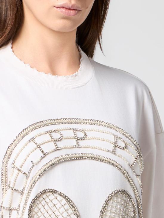26FW 필립 플레인 숏 원피스 PAFCWTG0698PJY002N 01OF White - PHILIPP PLEIN