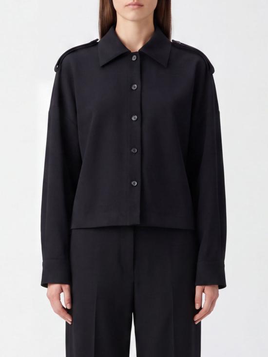 26FW 케이트 보딘 크롭 와이드 슬리브 셔츠 블라우스 보딘 크롭 와이드 슬리브 셔츠 블라우스 24804231 200 Black