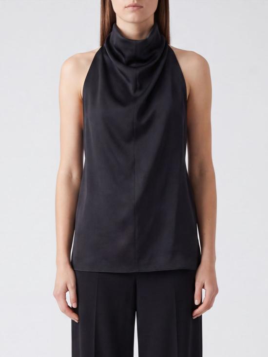 26FW 케이트 로네 플롱제 레더 홀터넥 탑 로네 플롱제 레더 홀터넥 탑 24874120 200 Black