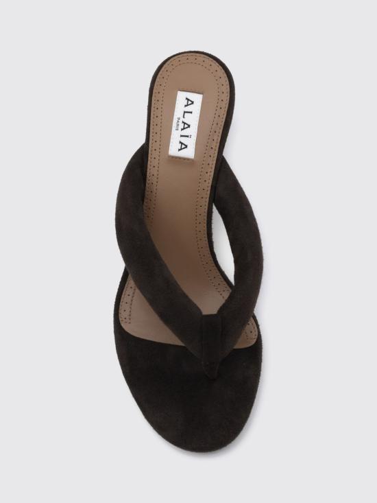 26FW 알라이아 뮬/슬리퍼 AA3S2024I117 U15 Brown - ALAIA