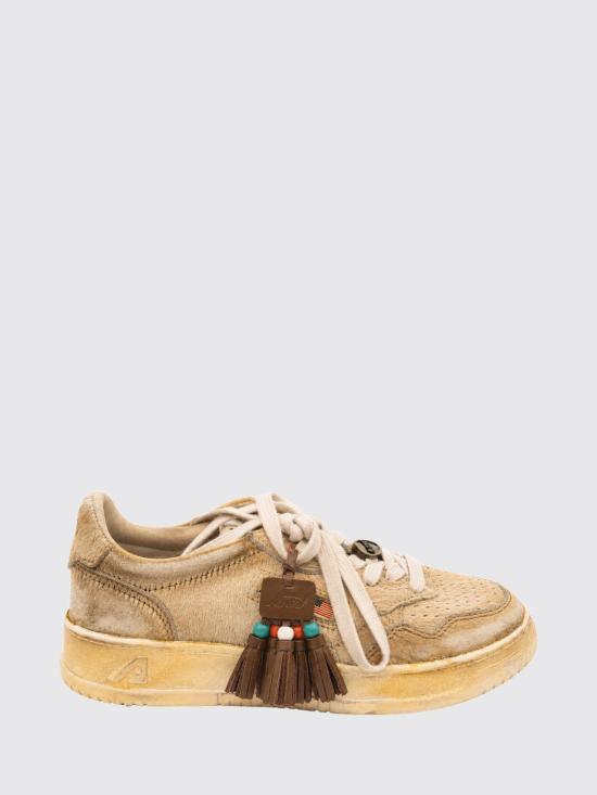 26FW 오트리 슈퍼 빈티지 메달리스트 로우 레더 스니커즈 AVLW P101 Beige