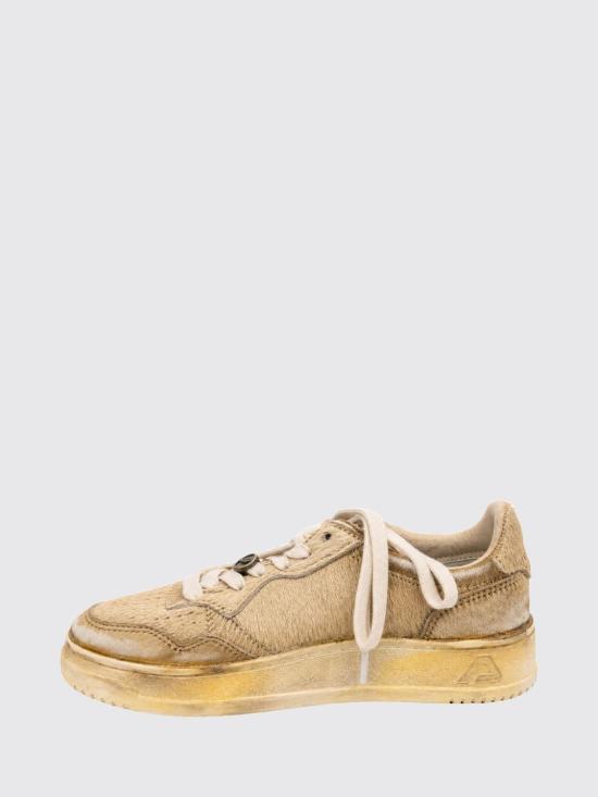 26FW 오트리 슈퍼 빈티지 메달리스트 로우 레더 스니커즈 AVLW P101 Beige - AUTRY