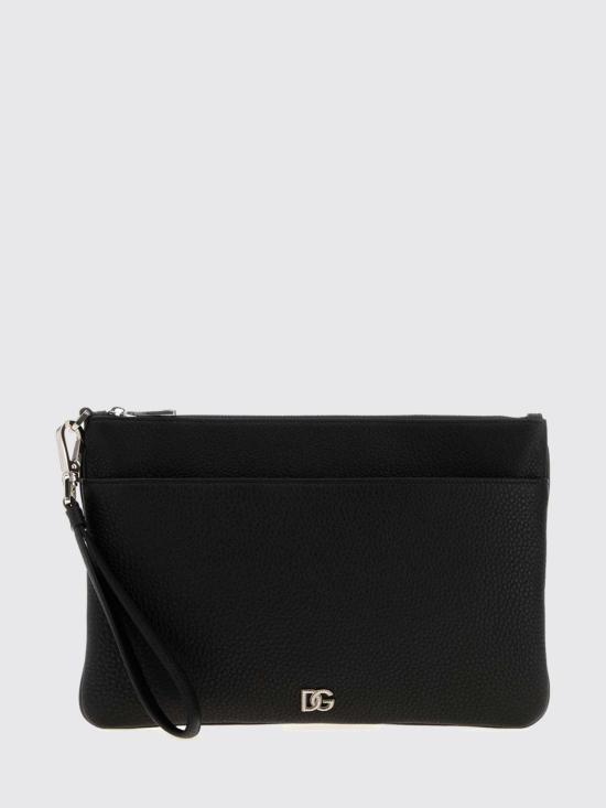 26FW 돌체앤가바나 레더 토일레트리 클러치 BP3294A0370 80999 Black