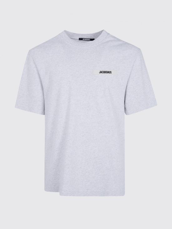 26FW 자크뮈스 그로그랭 로고 티셔츠 TSM00133AJ00226 950 Grey - JACQUEMUS