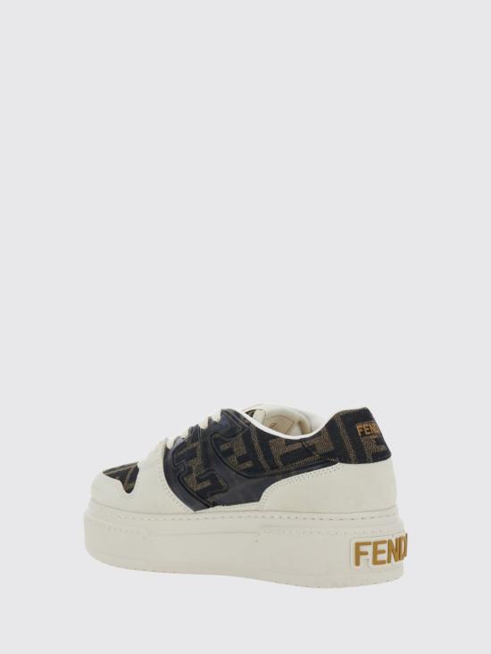 26FW 펜디 매치 플랫폼 로우 탑 8E8572AQ6I F1PYW White - FENDI