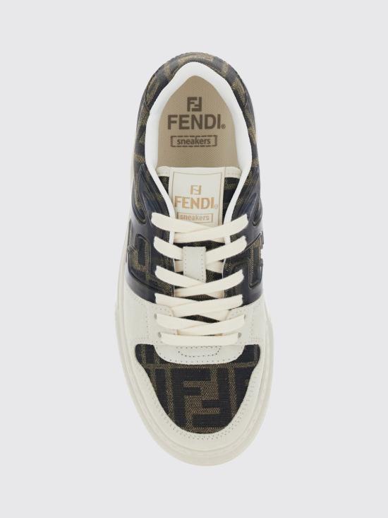 26FW 펜디 매치 플랫폼 로우 탑 8E8572AQ6I F1PYW White - FENDI