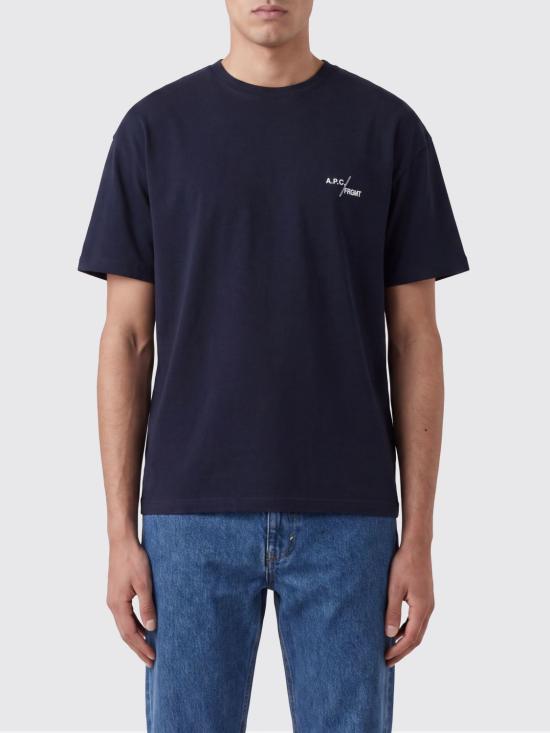26FW 아페쎄 반팔 티셔츠 COHSLM26487 IAK Navy