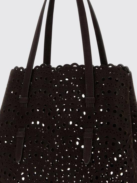 26FW 알라이아 비엔 웨이브 럭스 카프스킨 미나 25 백 AA1S06725CA322 U15 Brown - ALAIA