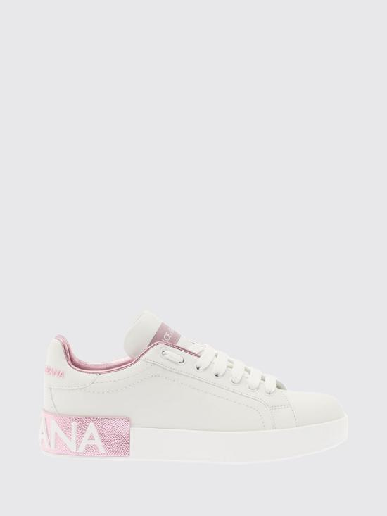 26FW 돌체앤가바나 카프스킨 나파 포르토피노 스니커즈 CK1544AX615 87587 White