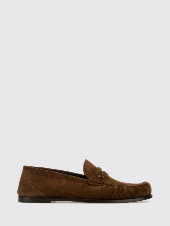 26FW 생로랑 스웨이드 페니로퍼 8211732OYAA 2732 Brown