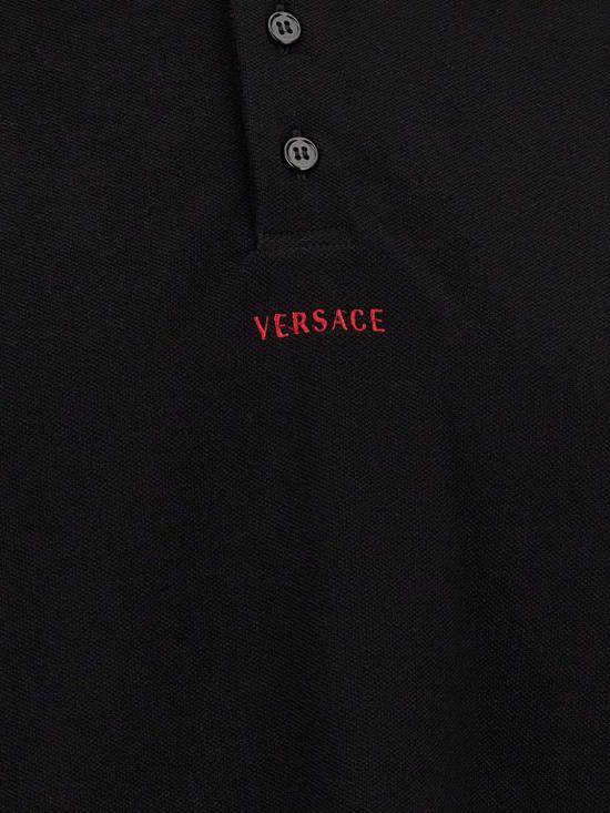 26FW 베르사체 폴로 티셔츠 10260071A18688 1B000 Black - VERSACE