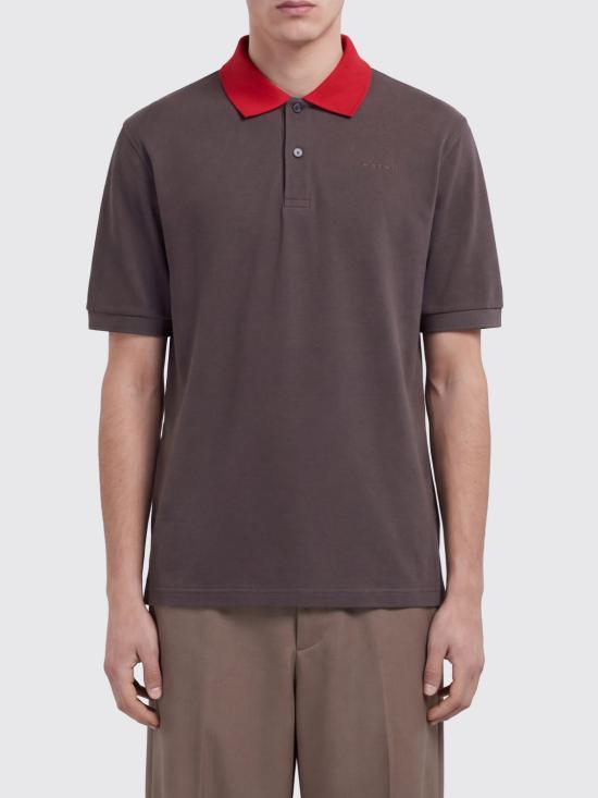 26FW 마르니 폴로 티셔츠 POJY0001LXUTC688 00N55 Brown