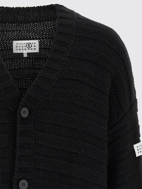 26FW MM6 메종마르지엘라 가디건 SH0HP0005M13040 900 Black - MM6 MAISON MARGIELA
