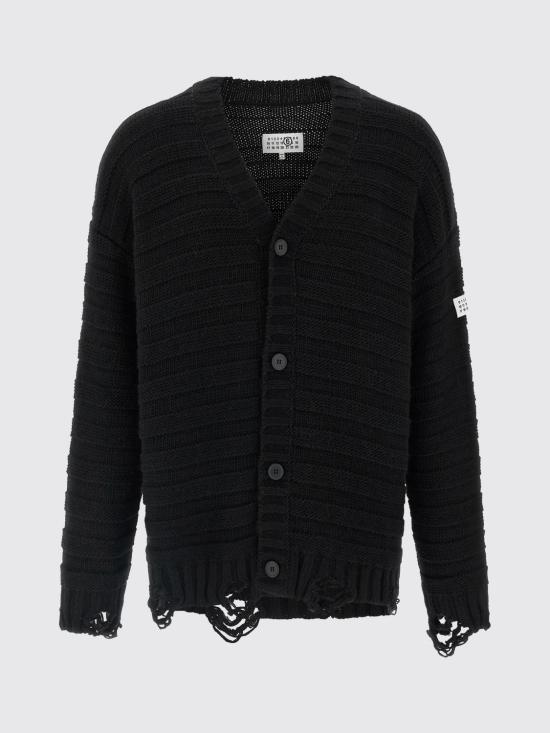 26FW MM6 메종마르지엘라 가디건 SH0HP0005M13040 900 Black - MM6 MAISON MARGIELA