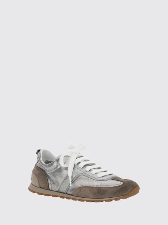 26FW 브루넬로 쿠치넬리 스니커즈 MZFAG3325P C8755 Grey - BRUNELLO CUCINELLI