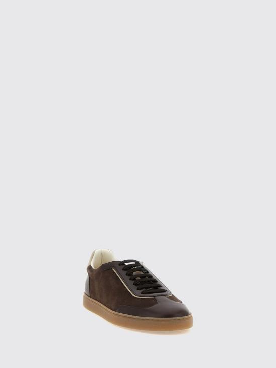 26FW 브루넬로 쿠치넬리 스니커즈 MZULDGJ336 CXY42 Brown - BRUNELLO CUCINELLI