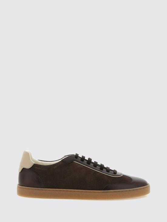 26FW 브루넬로 쿠치넬리 스니커즈 MZULDGJ336 CXY42 Brown
