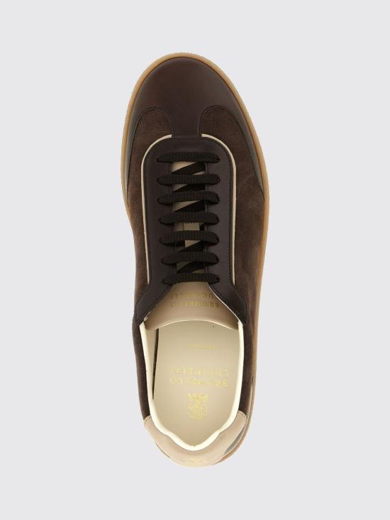 26FW 브루넬로 쿠치넬리 스니커즈 MZULDGJ336 CXY42 Brown - BRUNELLO CUCINELLI