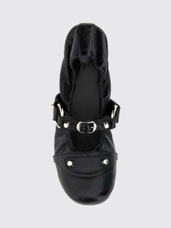 26FW 발렌시아가 시티 발레리나 828095WAD4Y 1080 Black - BALENCIAGA