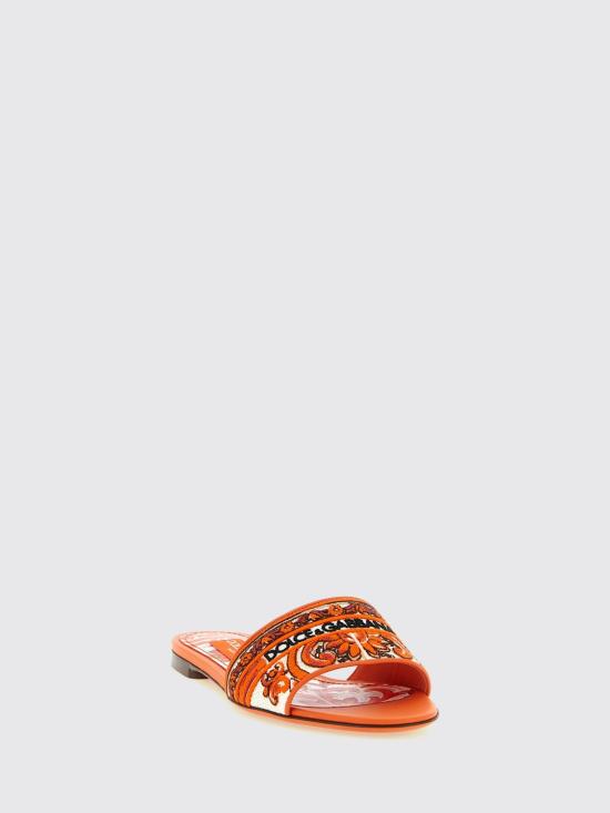 26FW 돌체앤가바나 뮬/슬리퍼 CQ0571AV804 8W801 Orange - DOLCE & GABBANA