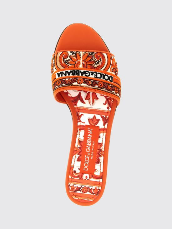 26FW 돌체앤가바나 뮬/슬리퍼 CQ0571AV804 8W801 Orange - DOLCE & GABBANA