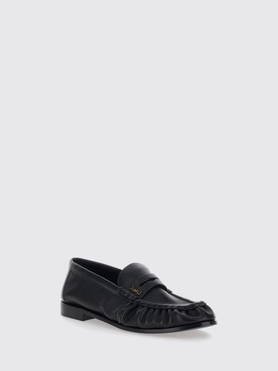 26FW 생로랑 매트 레더 서플 르 로퍼 83947125VAA 1000 Black - SAINT LAURENT