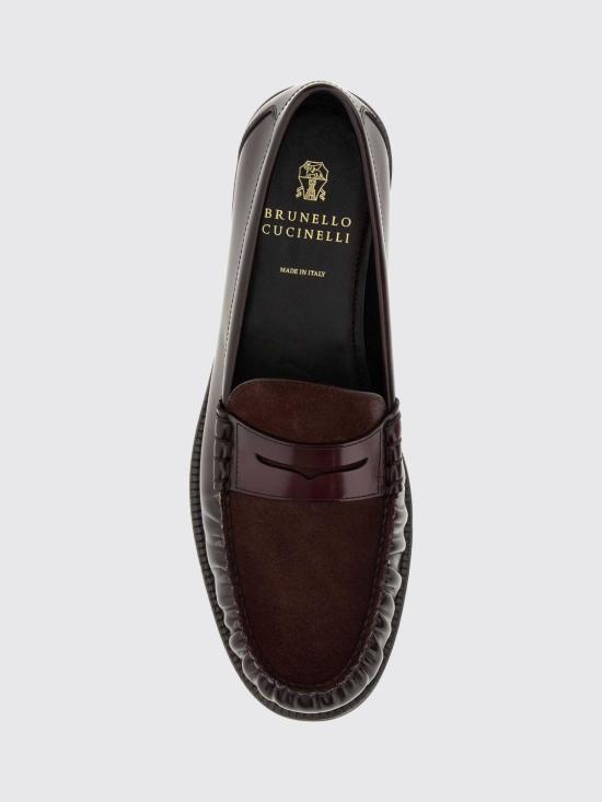 26FW 브루넬로 쿠치넬리 로퍼 MZUOXSF673 CKC46 Brown - BRUNELLO CUCINELLI