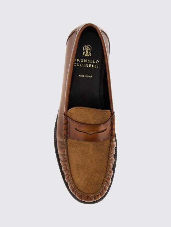 26FW 브루넬로 쿠치넬리 로퍼 MZURALF673 CKC80 Brown - BRUNELLO CUCINELLI