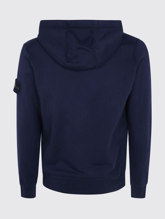 26FW 스톤 아일랜드 오가닉 코튼 플리스 레귤러 핏 후드 집업 6100061S0051 V0020 Navy - STONE ISLAND
