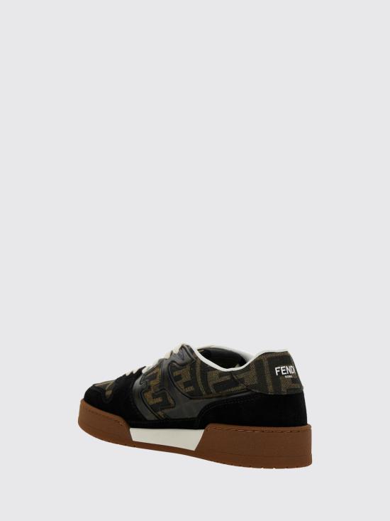 26FW 펜디 메치 스웨이드 로우탑 스니커즈 8E8470AQ6I F17JT Brown - FENDI