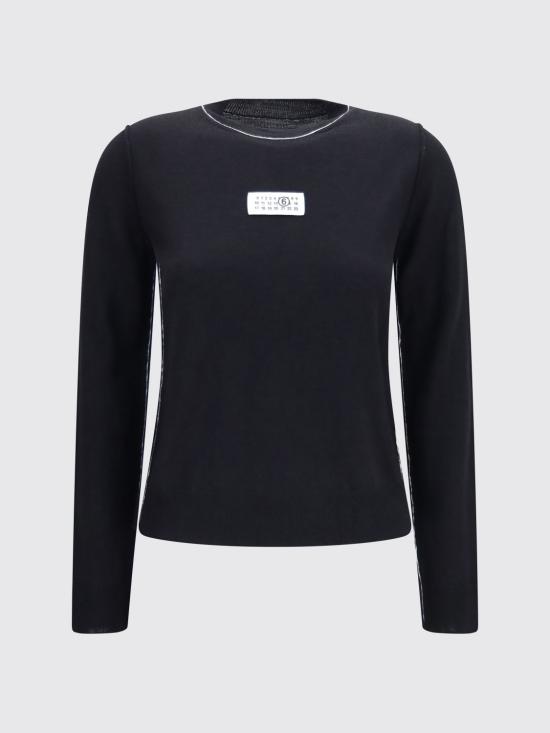 26FW MM6 메종마르지엘라 스웨터 S52HL0066M13037 900 Black - MM6 MAISON MARGIELA