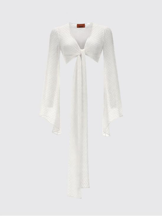 26SS 미소니 탑 MC26SK01BR014R S01JW White - MISSONI