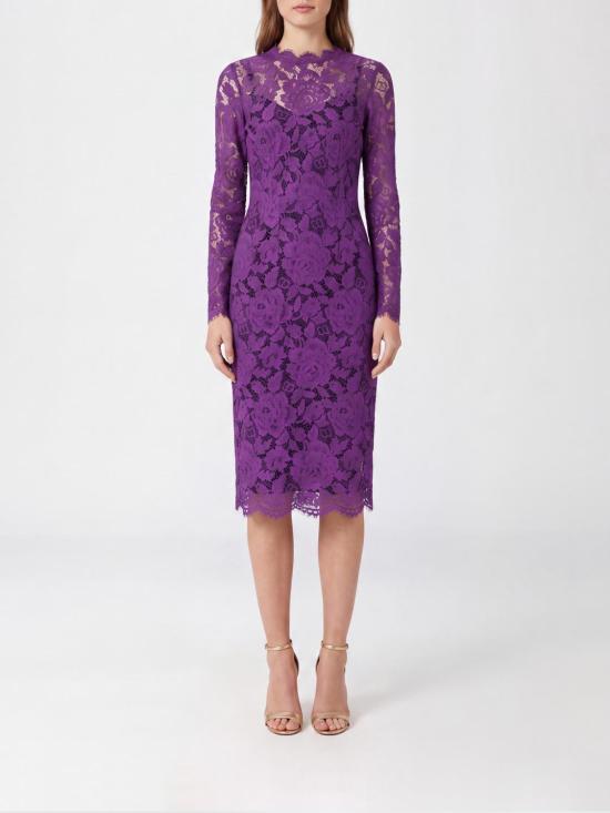 26SS 돌체앤가바나 미디 원피스 F6M0DTHLM7L F0571 Violet