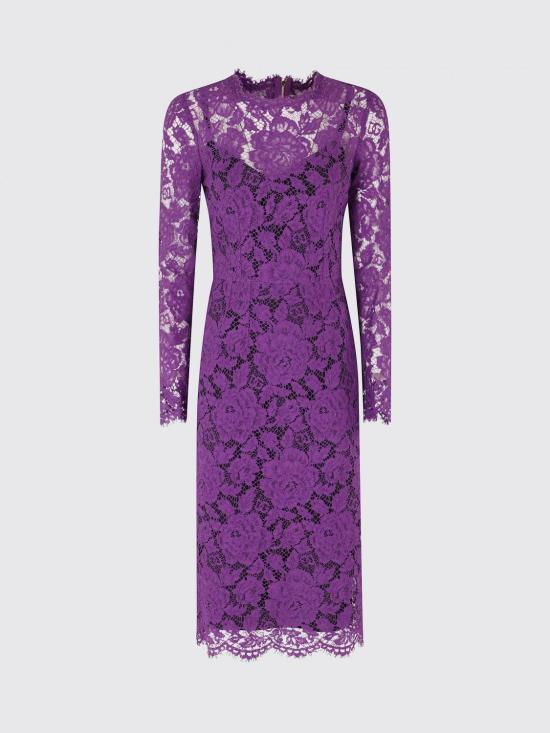 26SS 돌체앤가바나 미디 원피스 F6M0DTHLM7L F0571 Violet - DOLCE & GABBANA