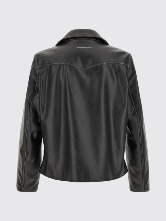 26FW MM6 메종마르지엘라 가죽 자켓 SH0AM0102M35455 900 Black - MM6 MAISON MARGIELA