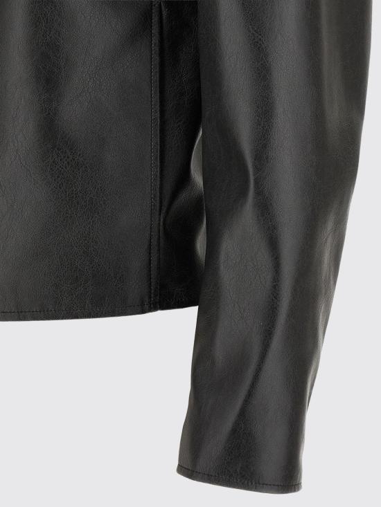 26FW MM6 메종마르지엘라 가죽 자켓 SH0AM0102M35455 900 Black - MM6 MAISON MARGIELA