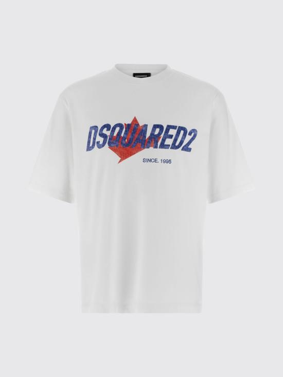 26FW 디스퀘어드2 반팔 티셔츠 S74GD1556D20106 100 White - DSQUARED2