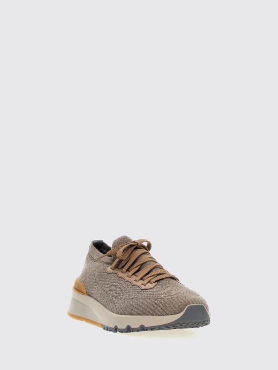 26FW 브루넬로 쿠치넬리 스니커즈 MZUWLBO253 CWE21 Dove Grey - BRUNELLO CUCINELLI