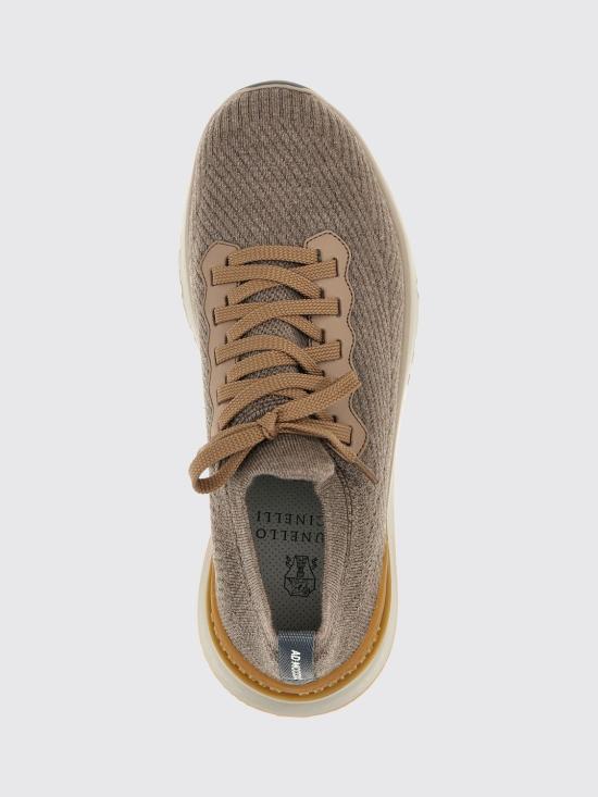26FW 브루넬로 쿠치넬리 스니커즈 MZUWLBO253 CWE21 Dove Grey - BRUNELLO CUCINELLI