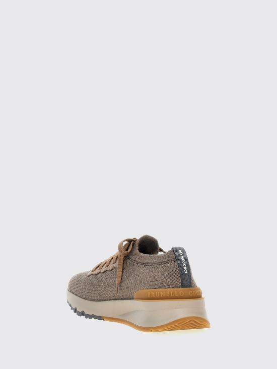 26FW 브루넬로 쿠치넬리 스니커즈 MZUWLBO253 CWE21 Dove Grey - BRUNELLO CUCINELLI