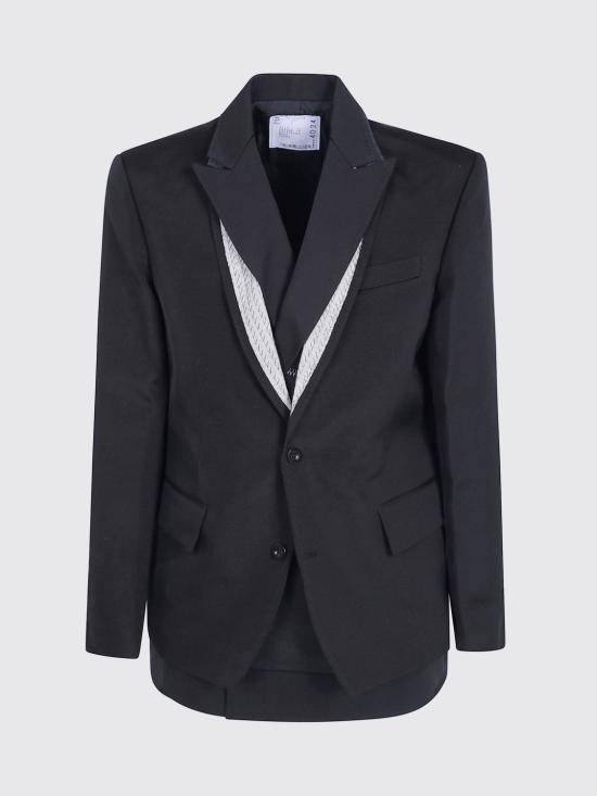 26FW 사카이 수트 자켓 2604024M 001 Black - SACAI