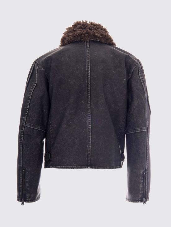 26FW 디젤 가죽 자켓 A227590AGCK 9XX Black - DIESEL