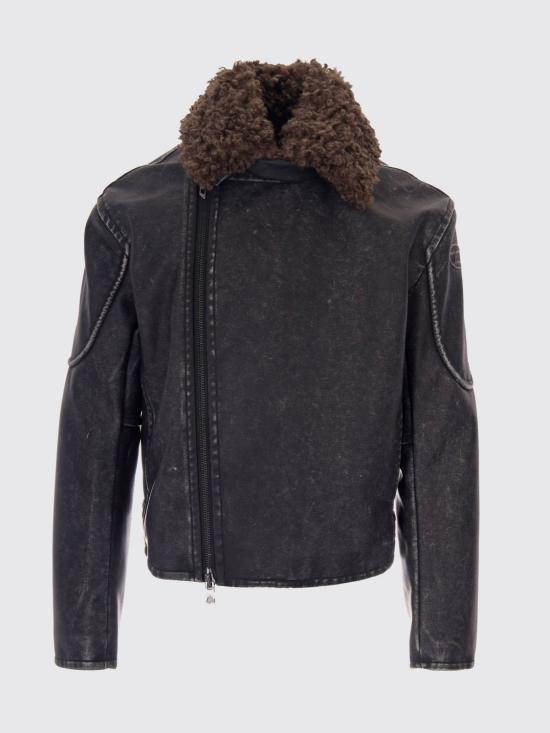 26FW 디젤 가죽 자켓 A227590AGCK 9XX Black - DIESEL